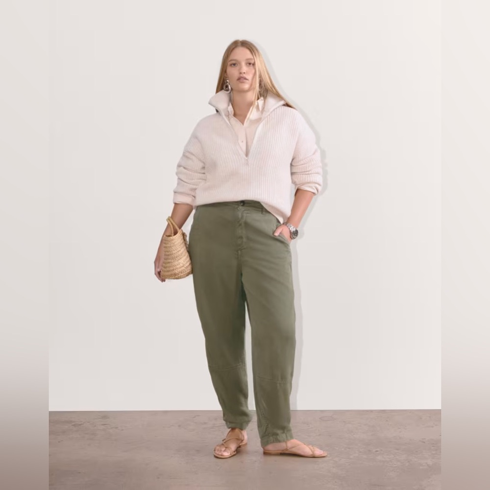 Everlane The Chino in Buttersoft pant in COLOR KALAMATA olive green size 0 NWT